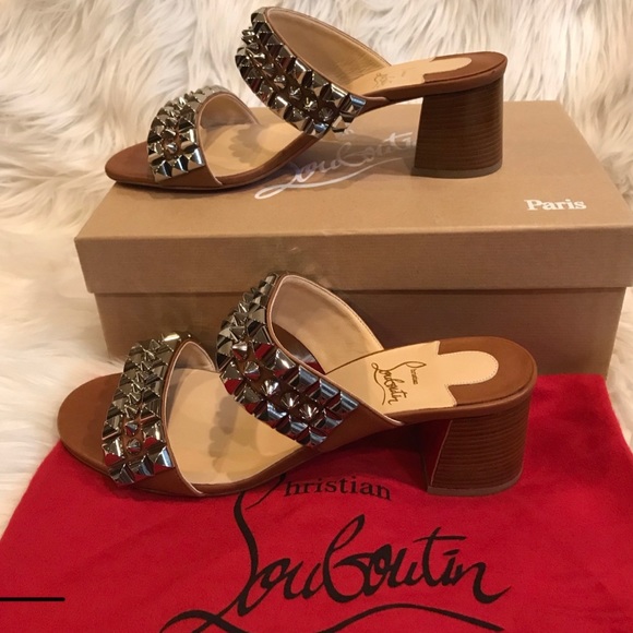 🚨 SOLD Christian Louboutin block heels - Picture 1 of 2